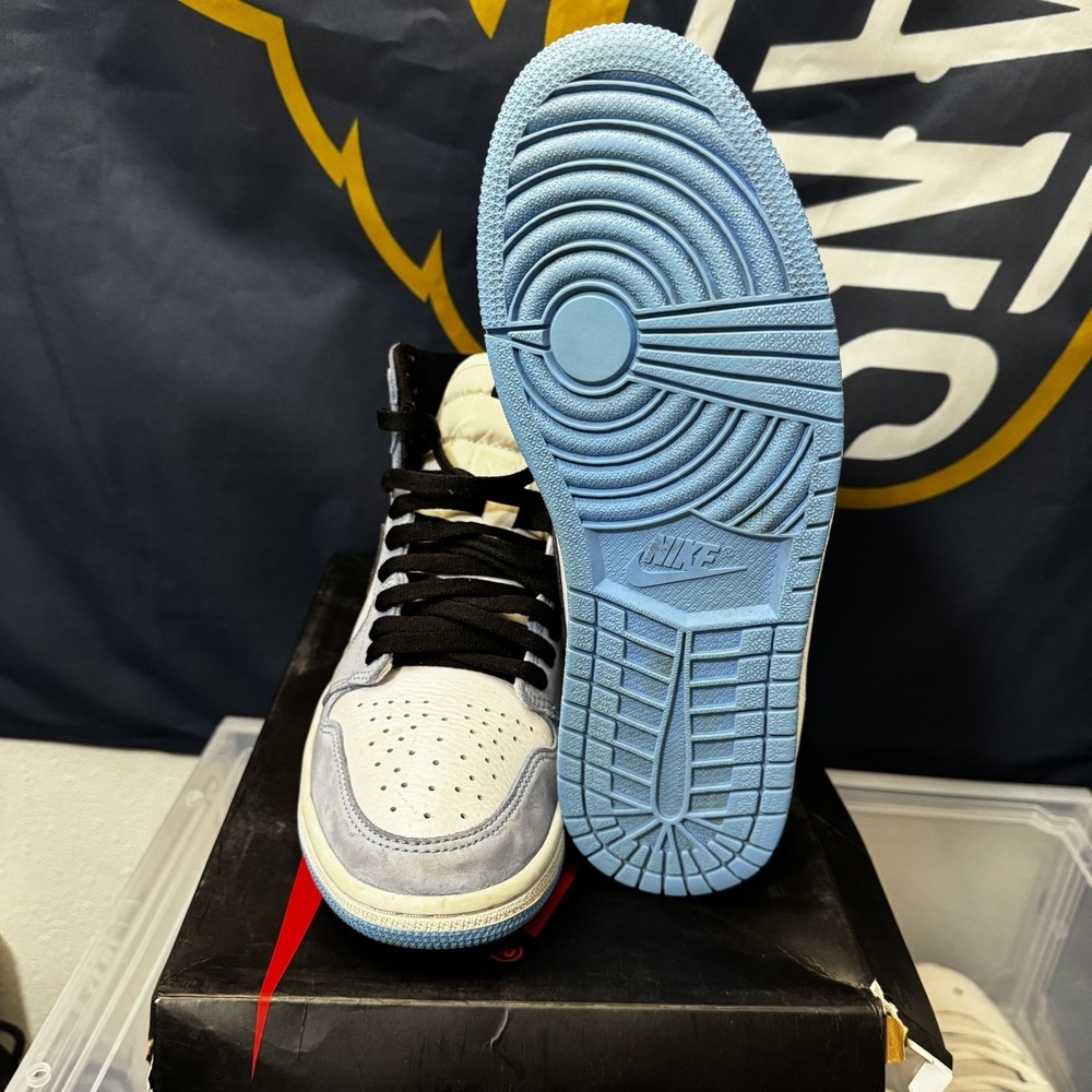 Nike Air Jordan 1 Retro High OG White Black University Blue Size 9 555088-134 - Picture 7 of 9